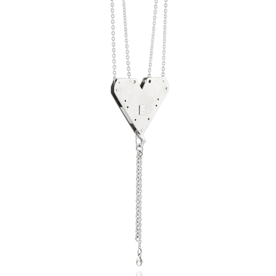 CRANE HEART / KRANHJERTE - silver