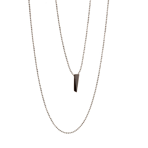 WEDGE necklace - black