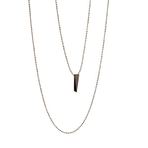 WEDGE necklace - black